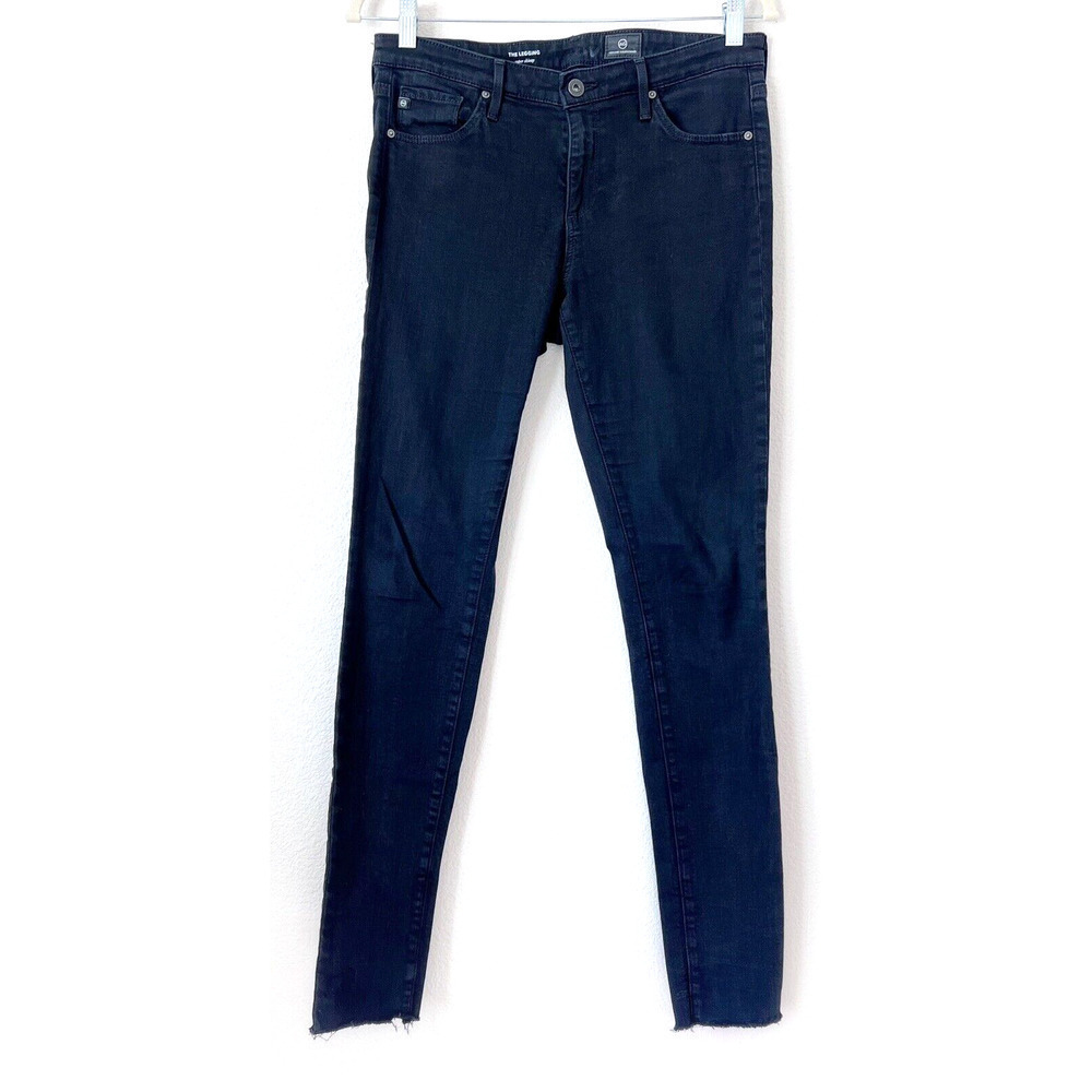 AG Adriano Goldschmied Womens Size 28R 30x31 The Legging Super Skinny Black